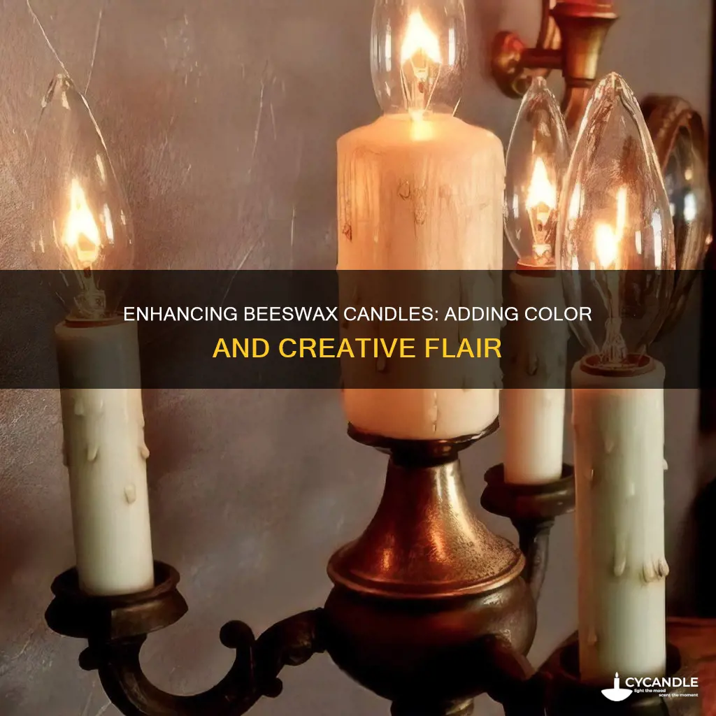 how to increase color in beeswax candles