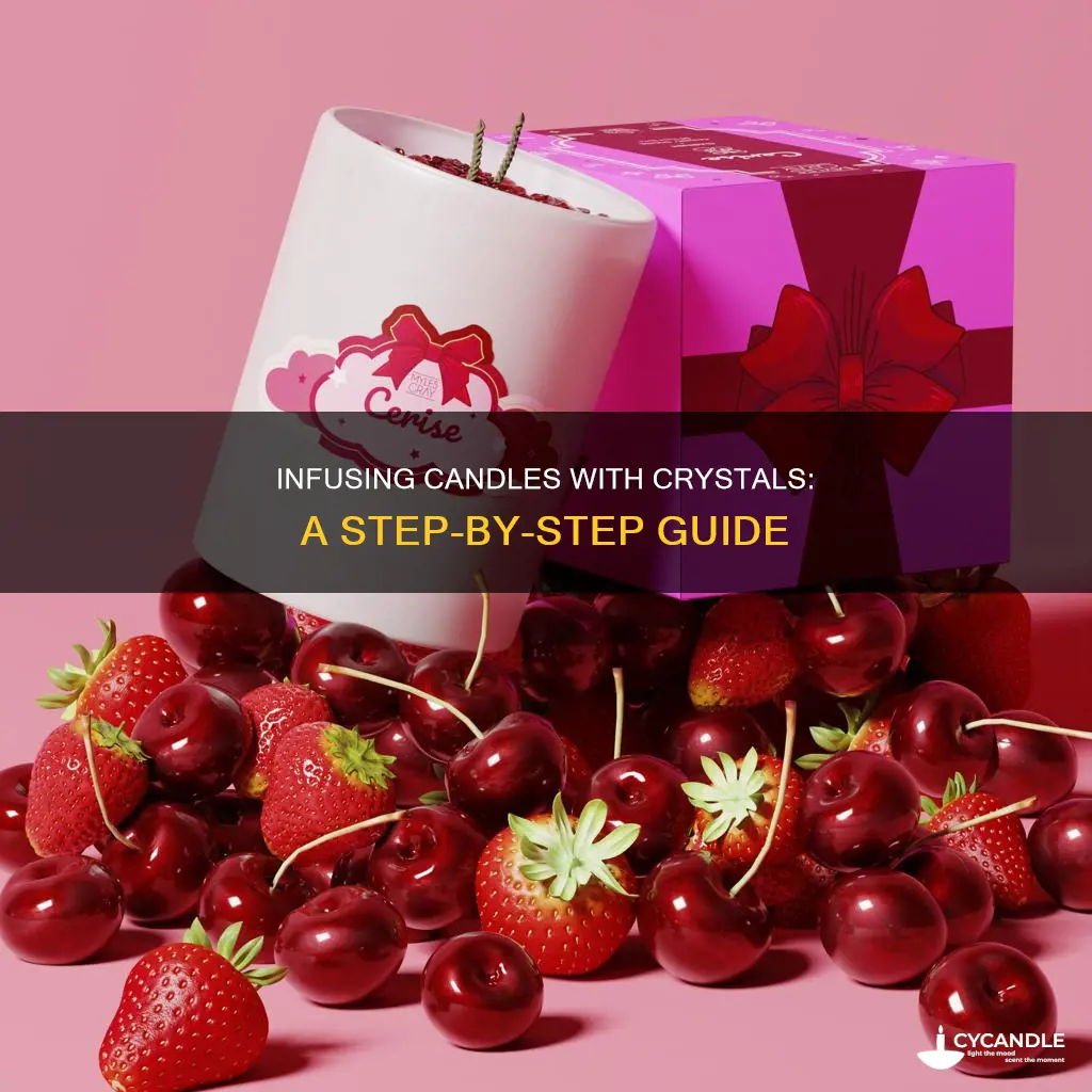 how to infuse candles with crystals