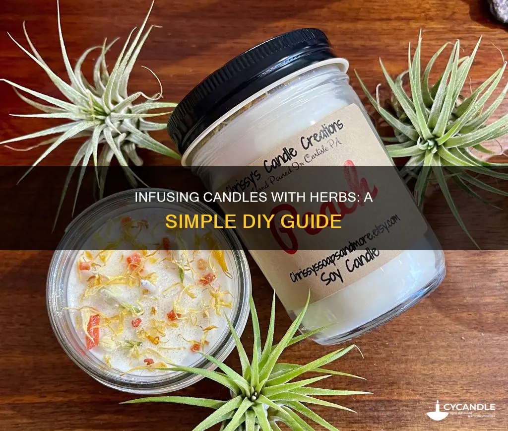 how to infuse candles with herbs