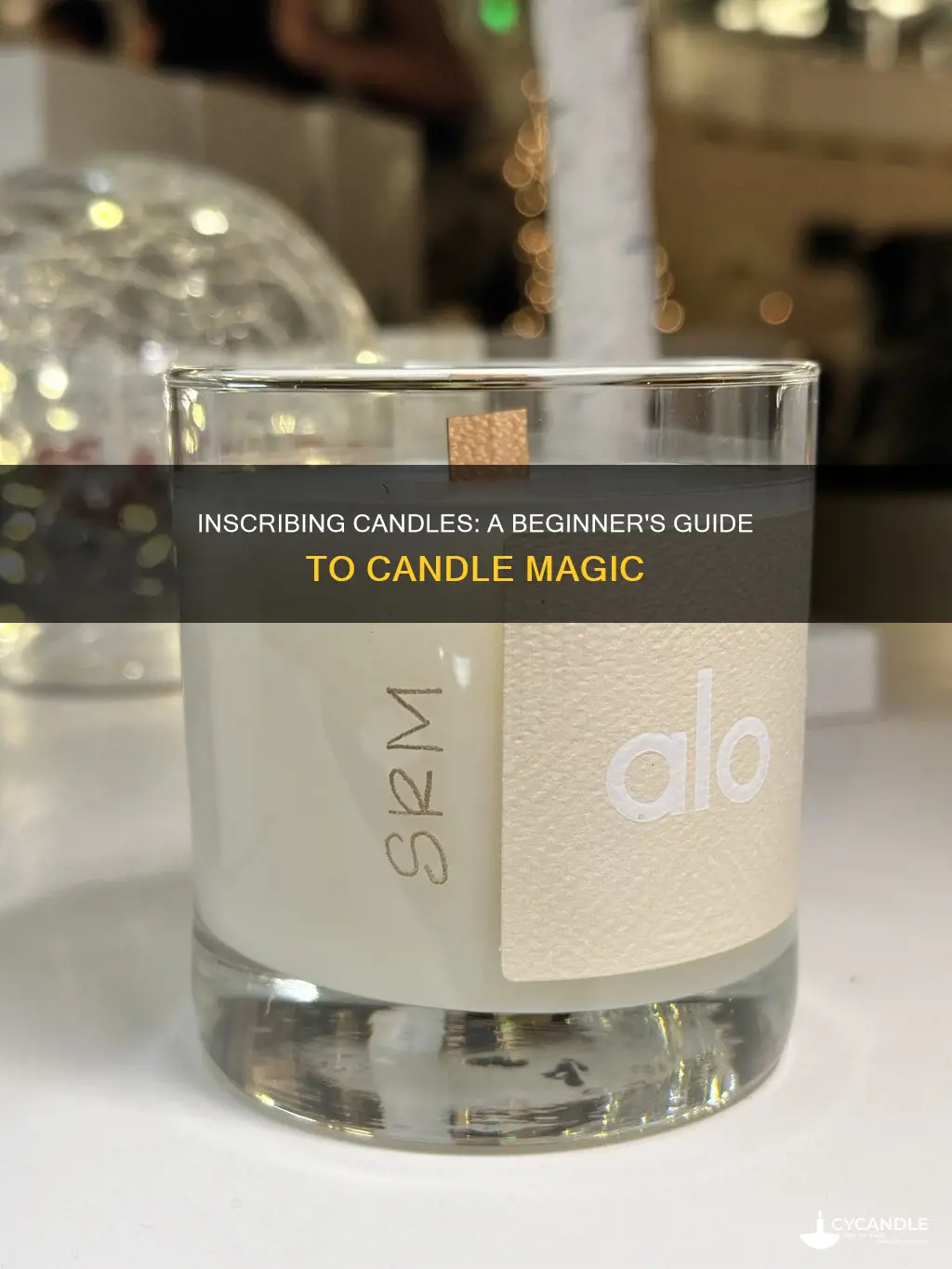 how to inscribe a candle