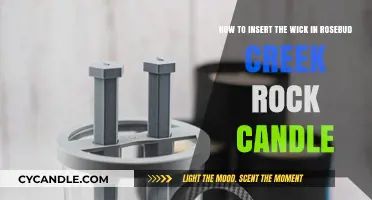 Mastering Wick Insertion in Rosebud Creek Rock Candles: A Step-by-Step Guide