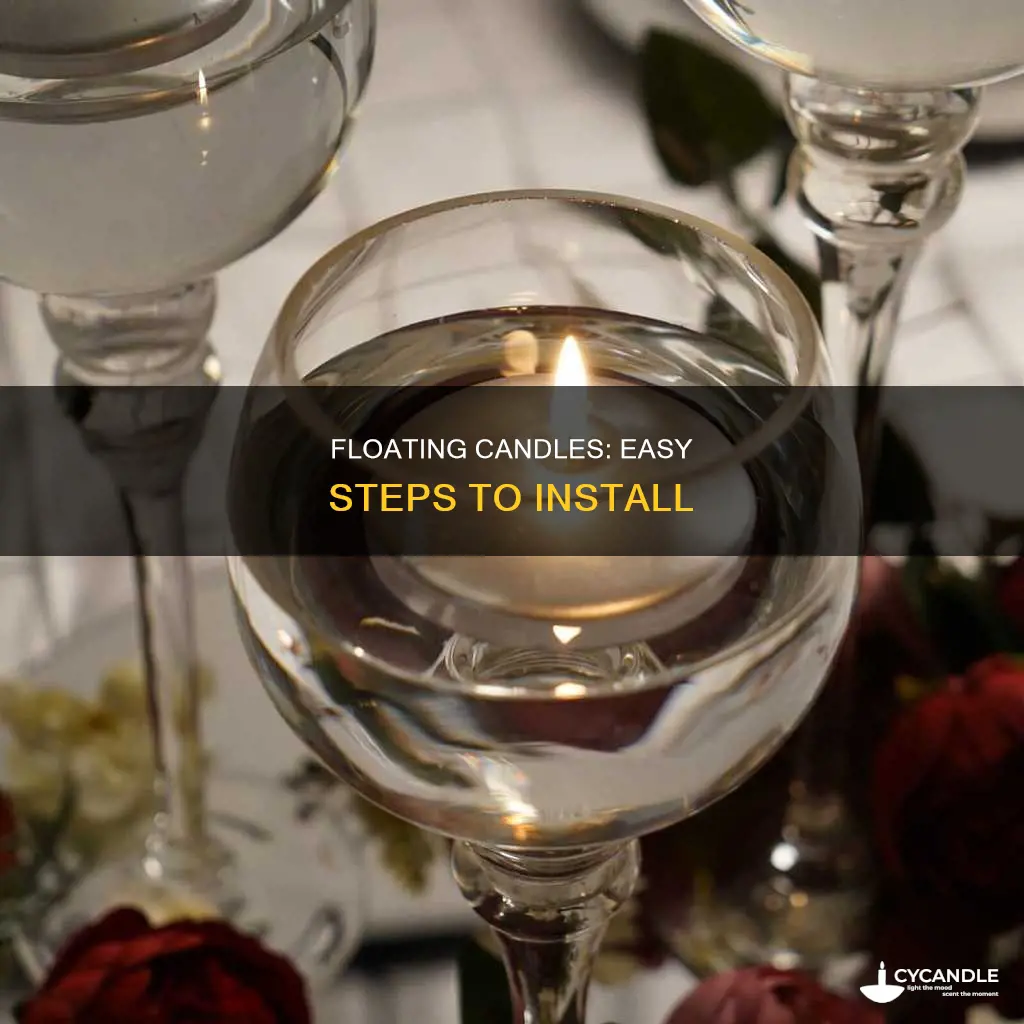 how to install floating candles