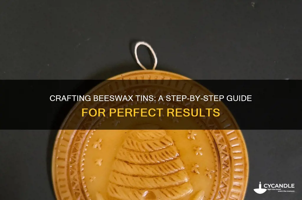 how to ipne beeswax tins