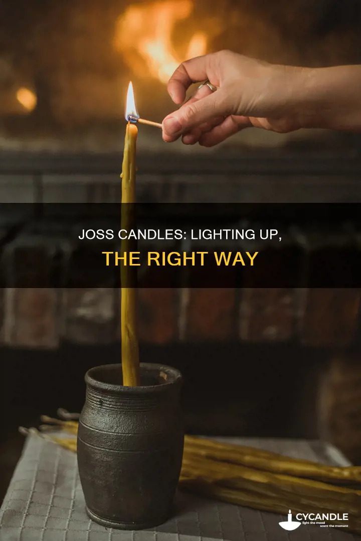 how to joss candle