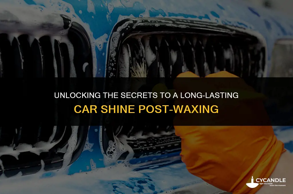 how to keep a car shining after hours of waxing