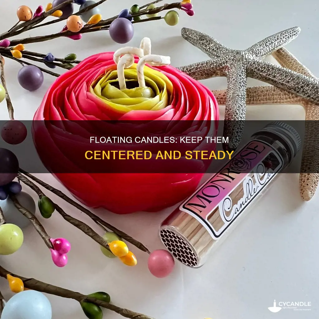 how to keep a floating candle centered