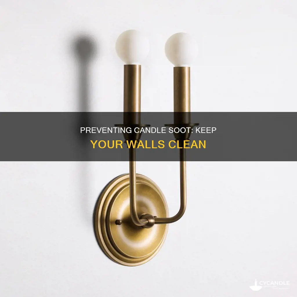 how to keep candle from turning wall black