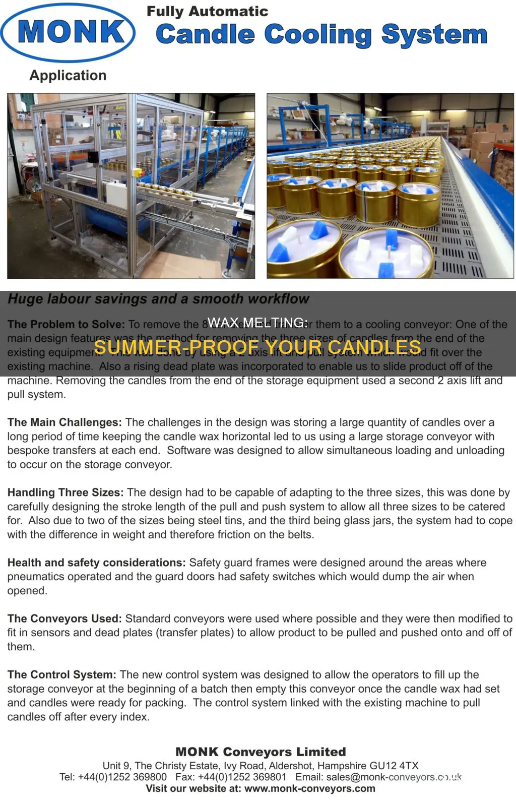 how to keep candles cool in summer