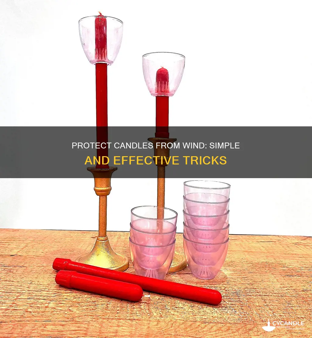 how to keep candles from blowing out in the wind