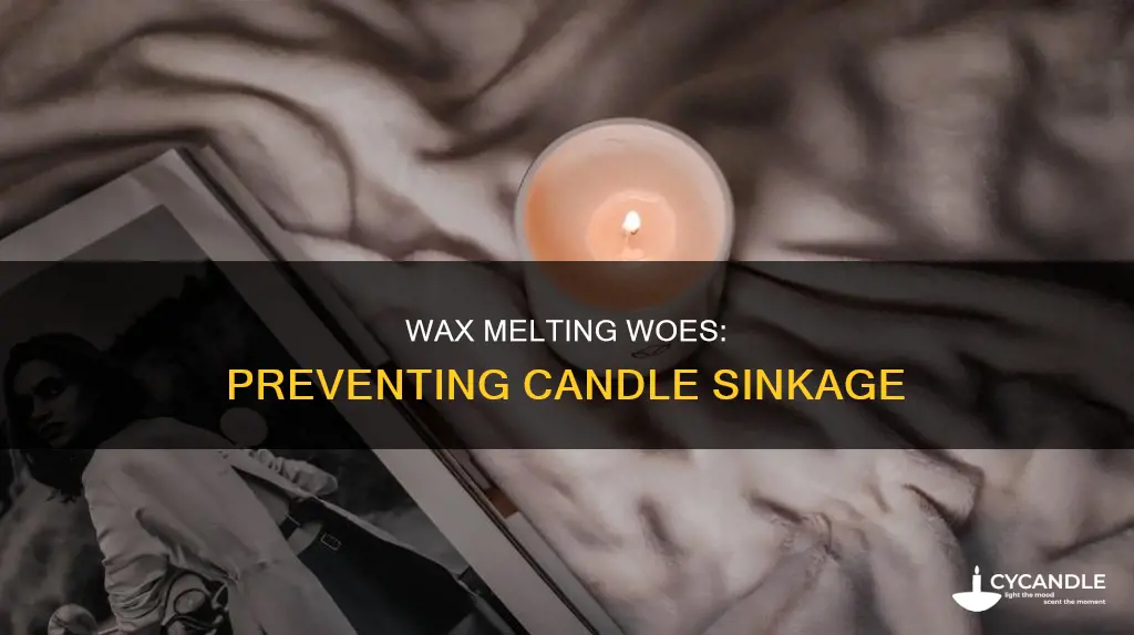 how to keep candles from sinking