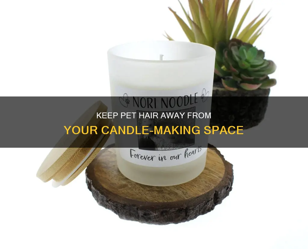 how to keep pet hair out of candle making area