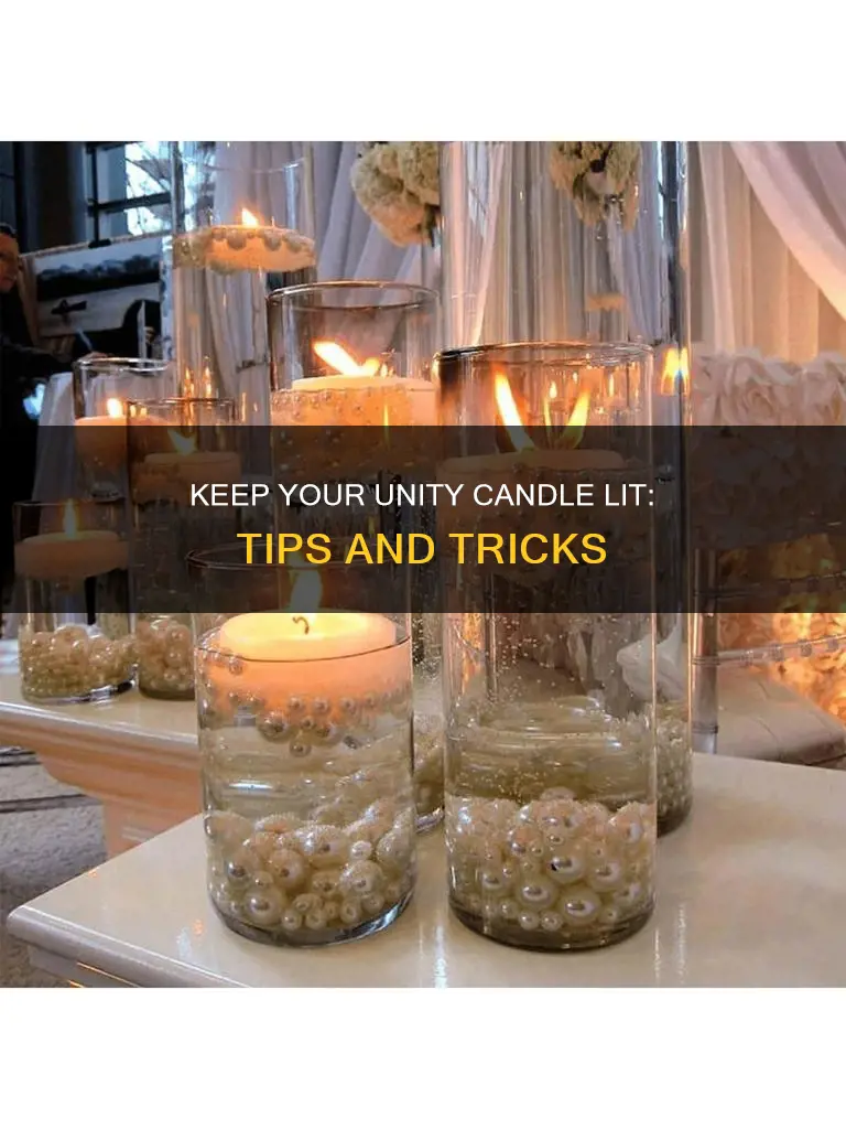 how to keep unity candle from blowing out