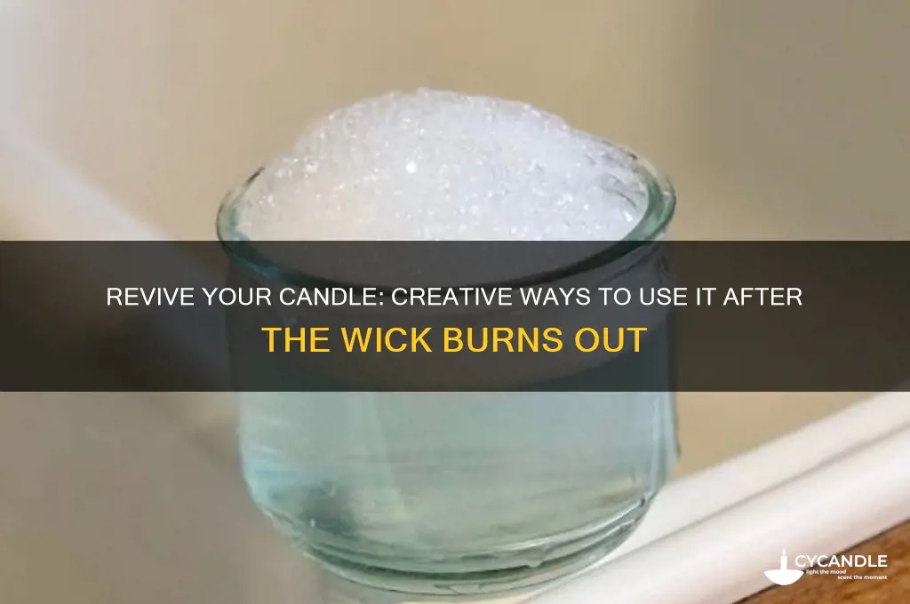 how to keep using a candle once the wick ends
