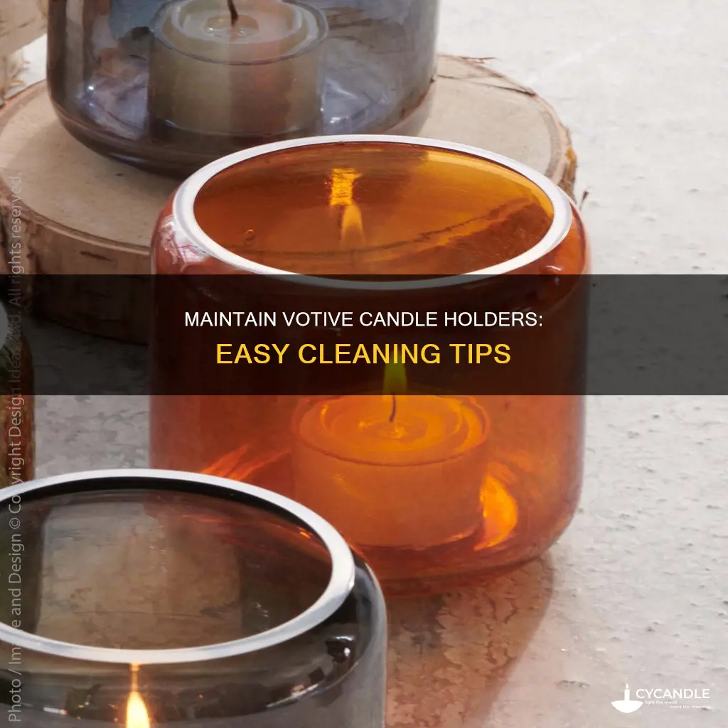 how to keep votive candle holders clean