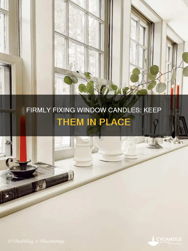 how to keep window candles in place