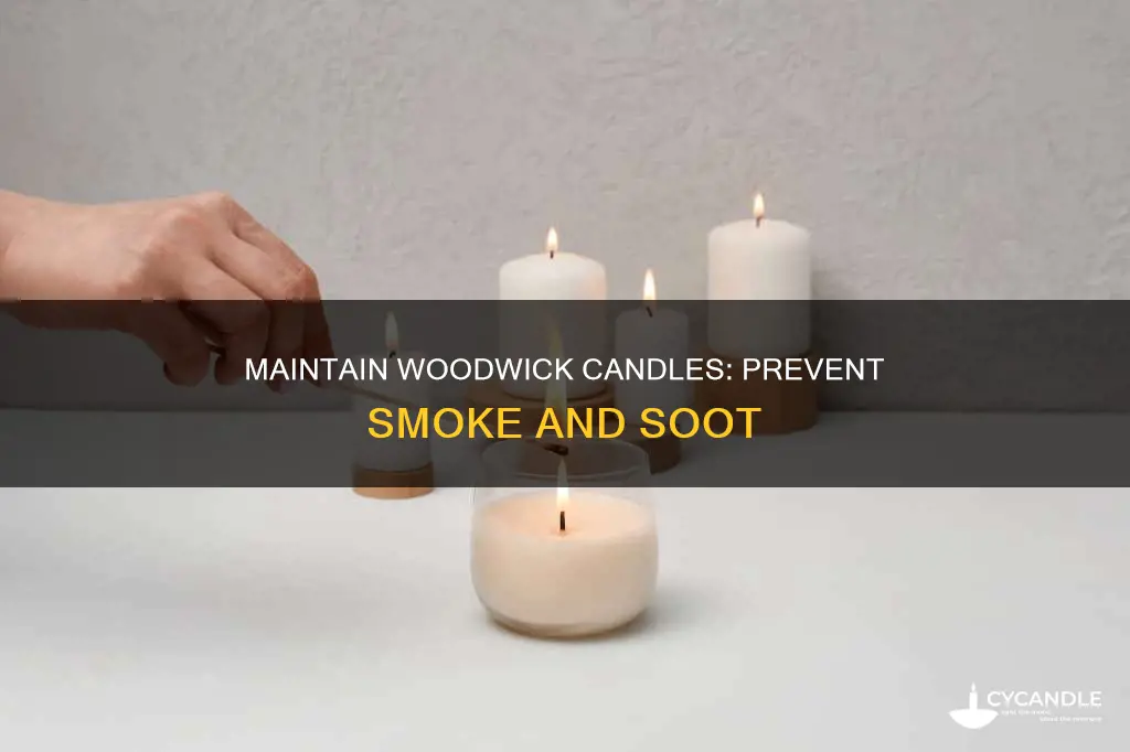 how to keep woodwick candles from smoking
