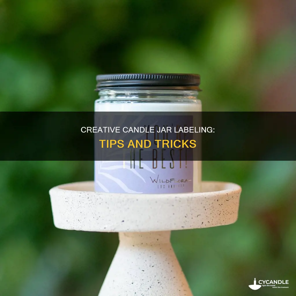 how to label candle jars