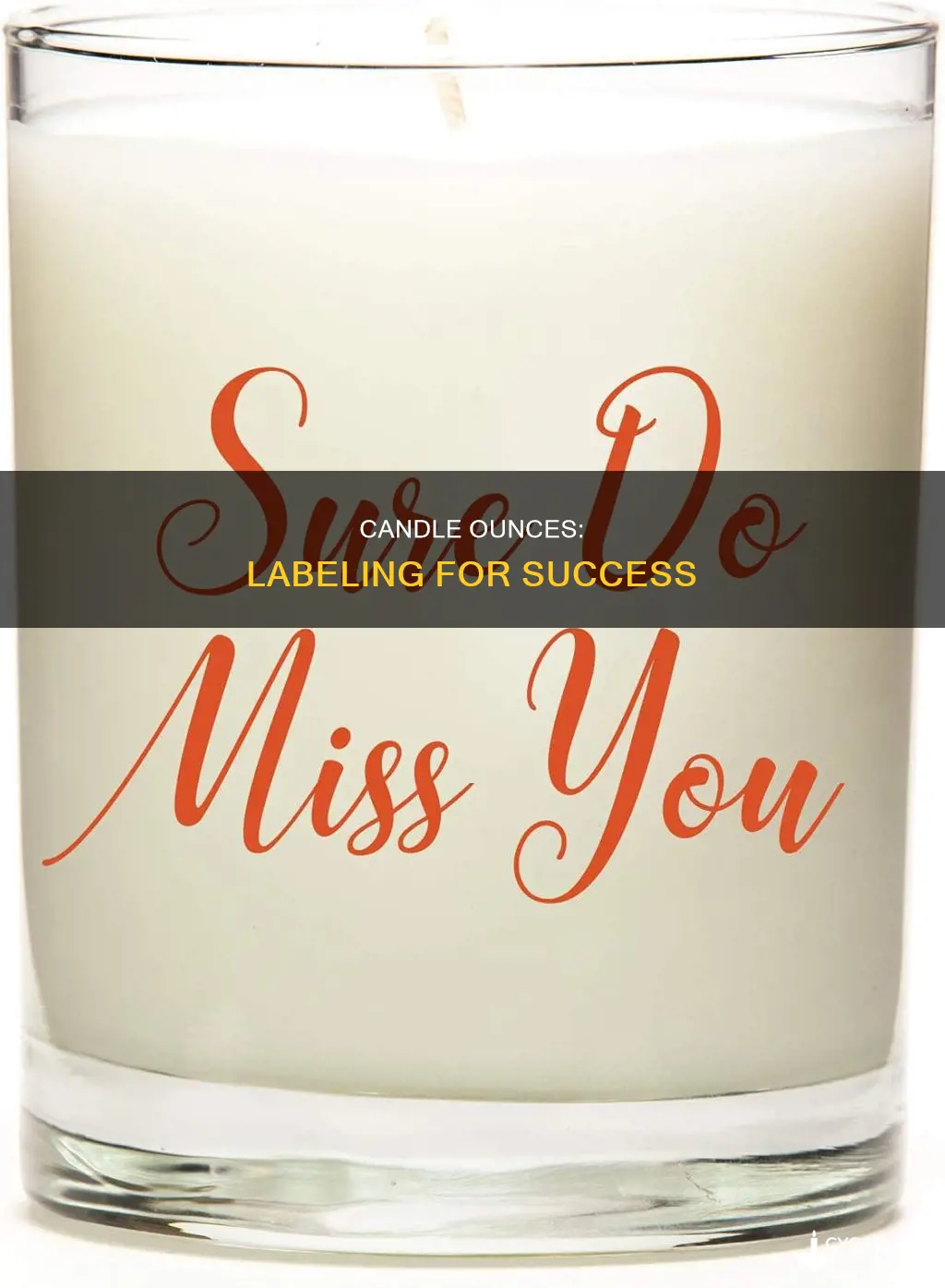 how to label your ounces on a candle