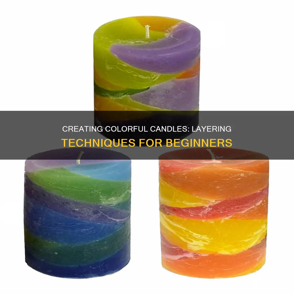 how to layer candle colors