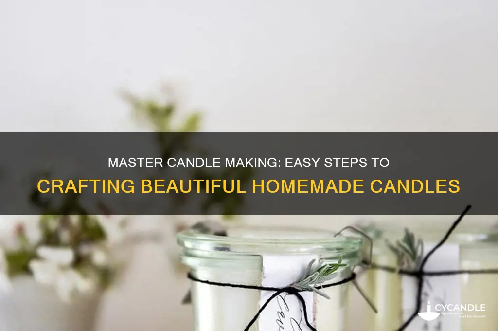 how to learn to make candles