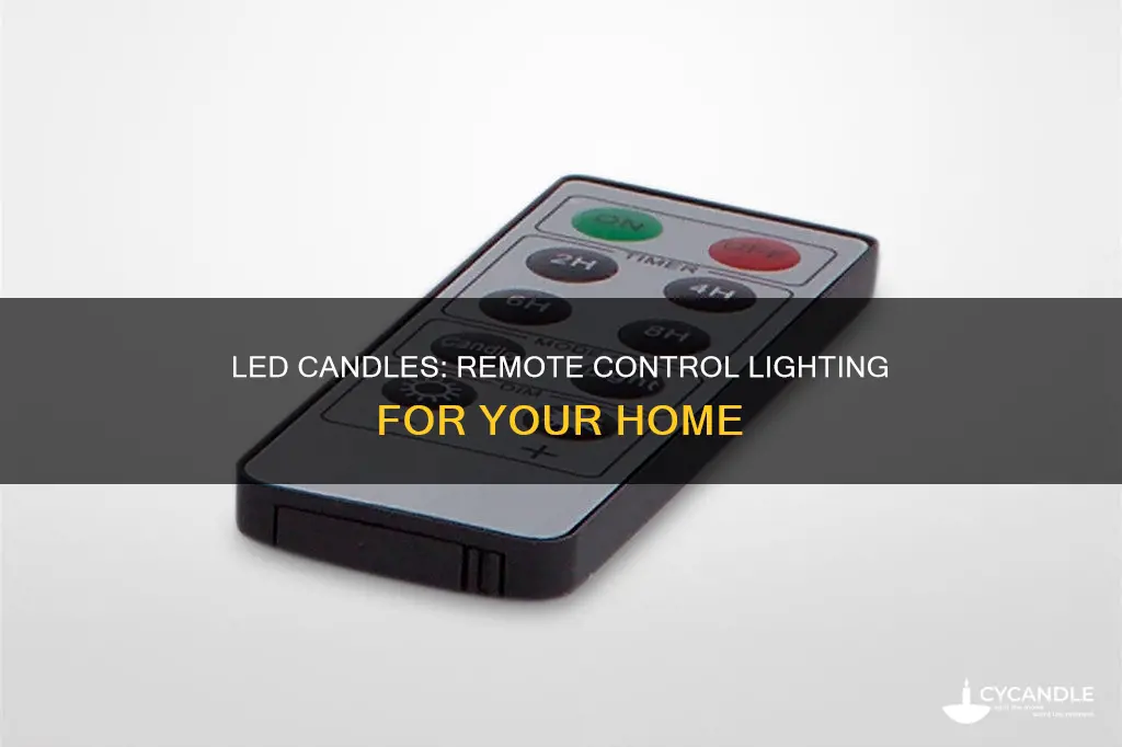 how to led candles with remote