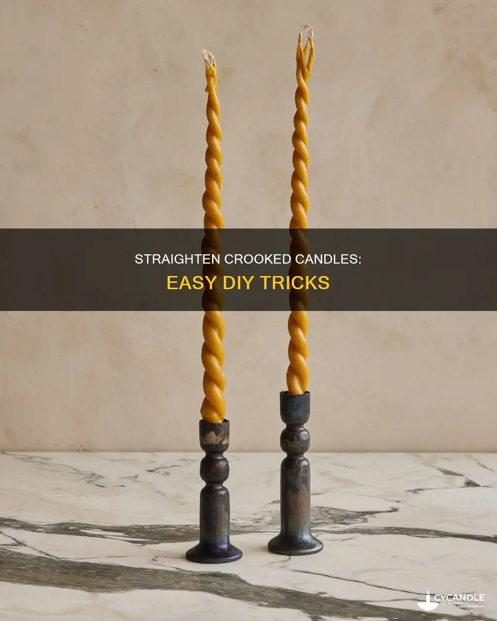 how to level crooked candles