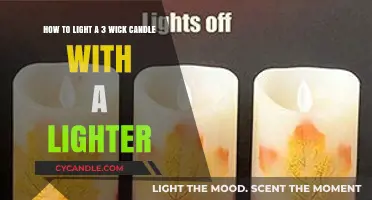 Mastering the Art of Lighting a 3-Wick Candle with a Lighter