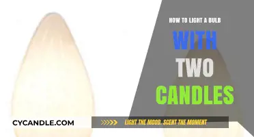 Creative Candle Power: Illuminating a Bulb with Dual Flames