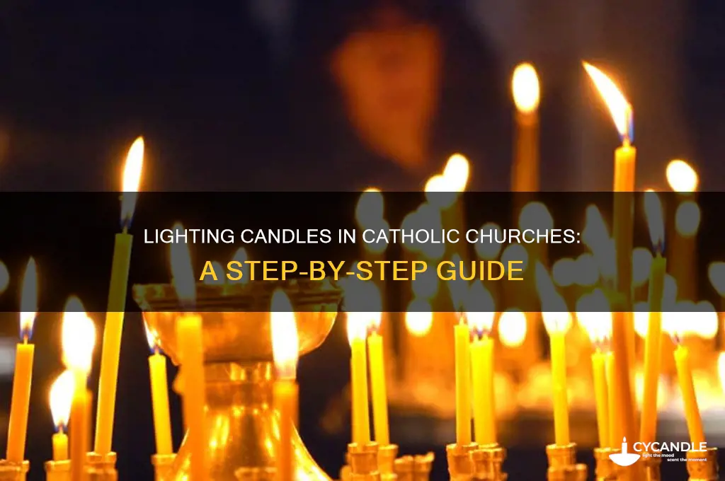how to light a candle at catholic church