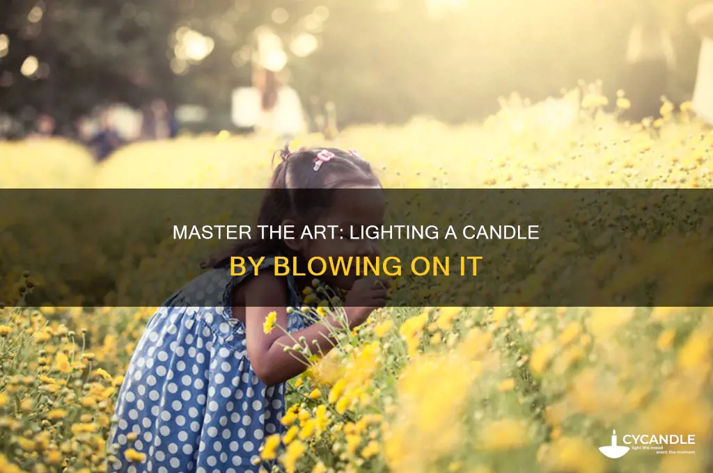 how to light a candle by blowing on it