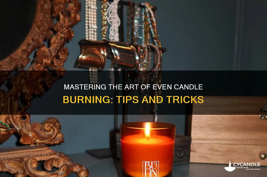 how to light a candle evenly