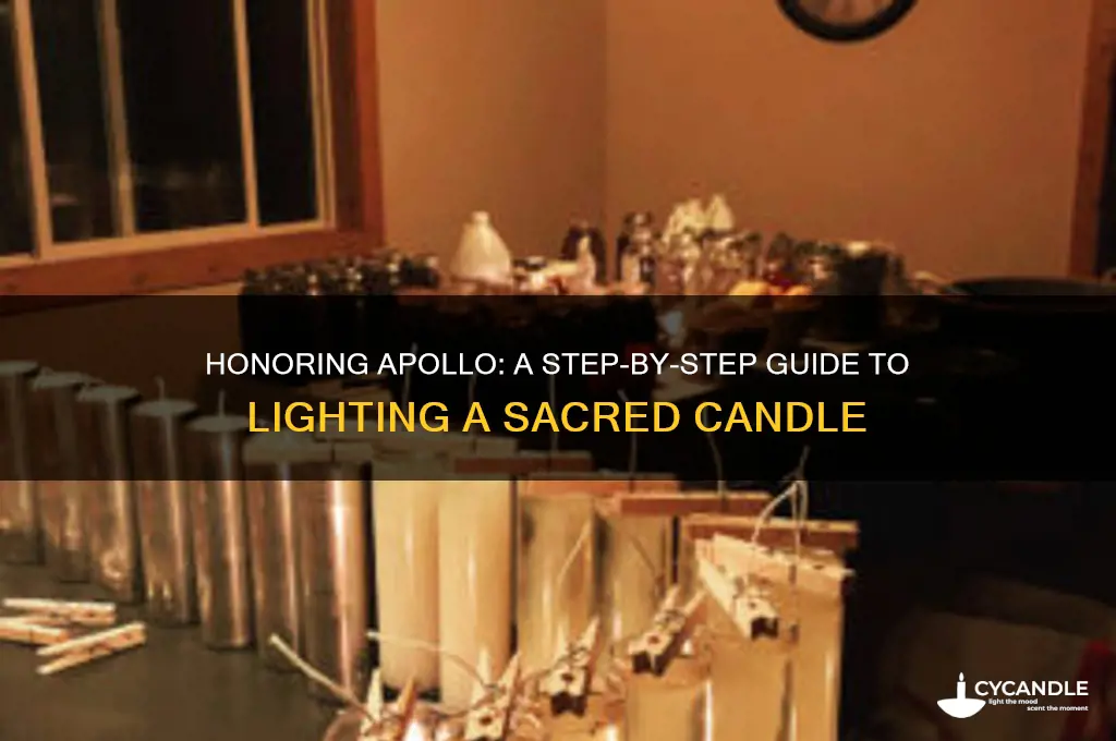 how to light a candle for apollo