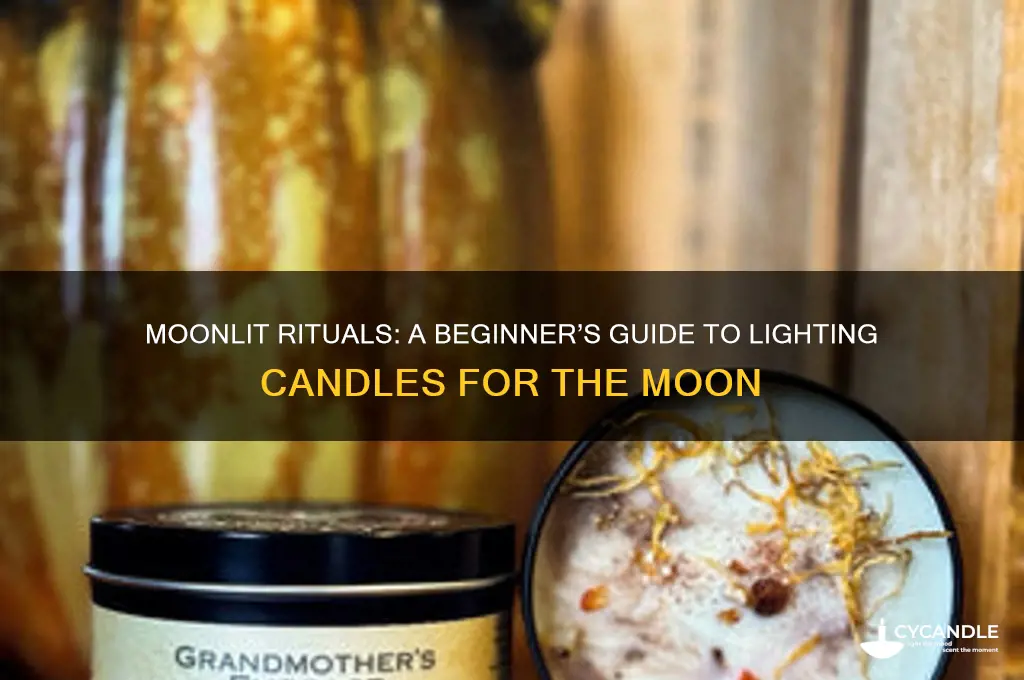how to light a candle for the moon