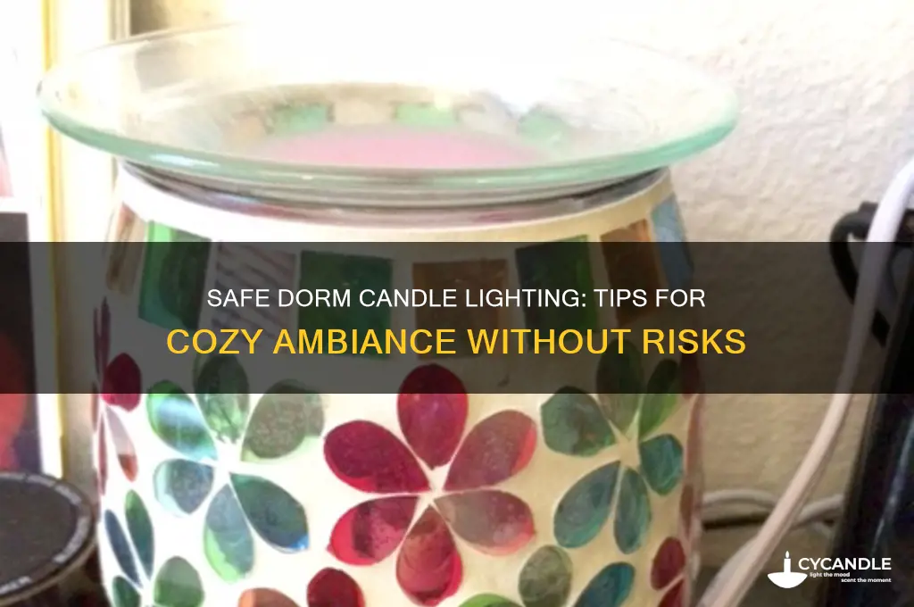 how to light a candle in a dorm