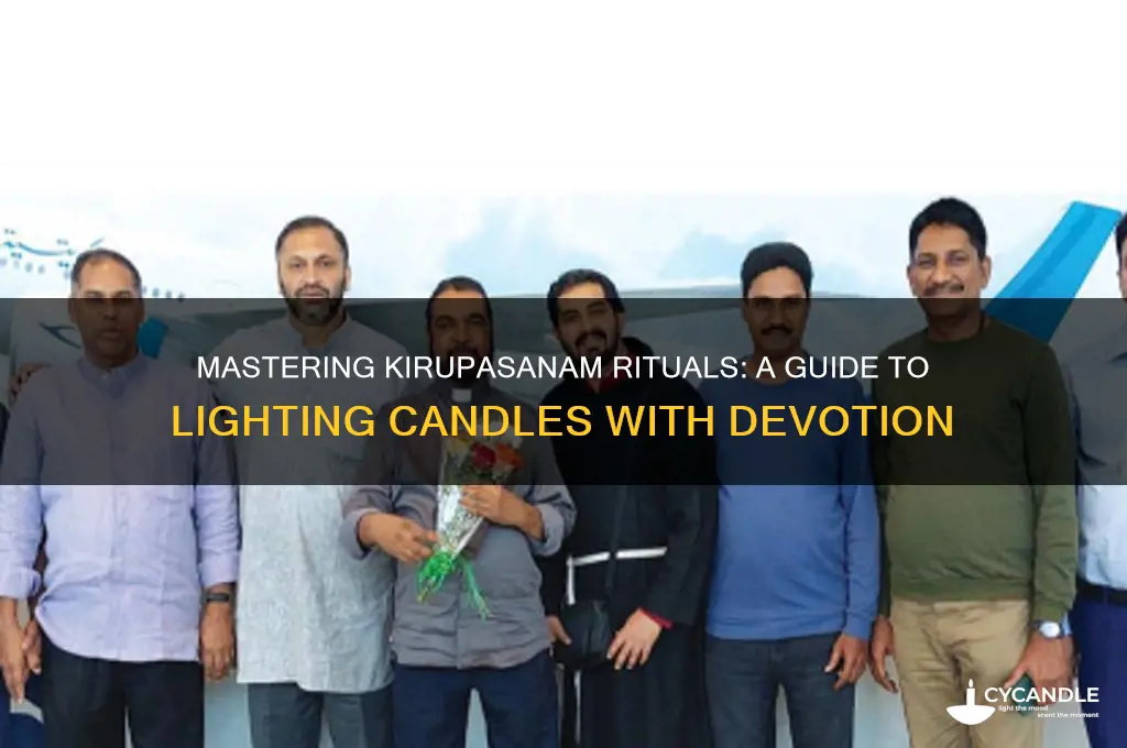how to light a candle in kirupasanam