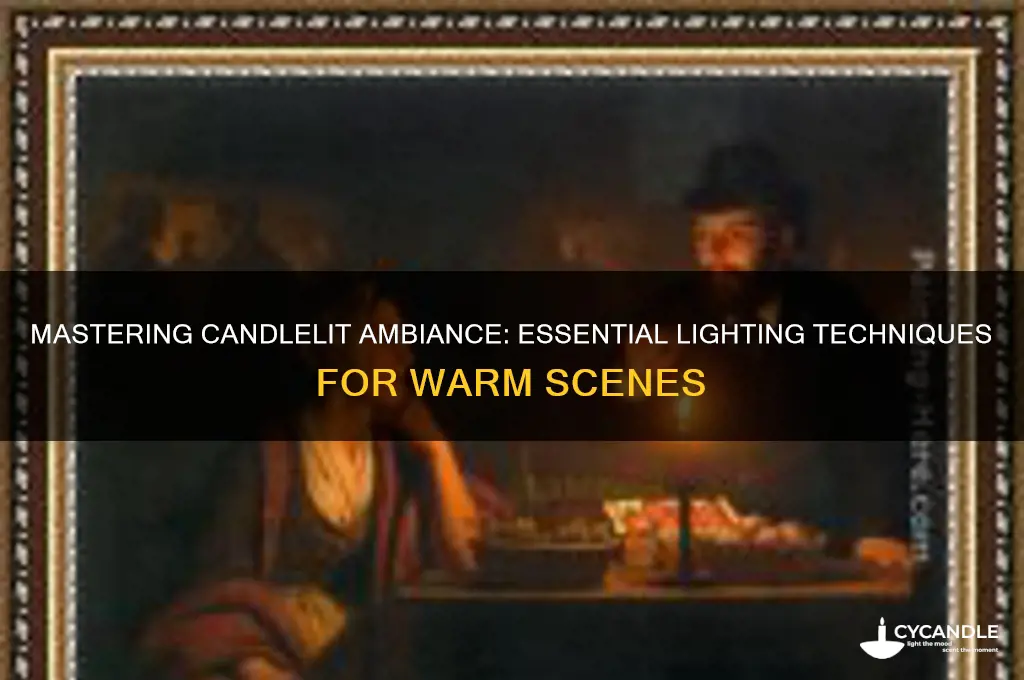 how to light a candle lit scene