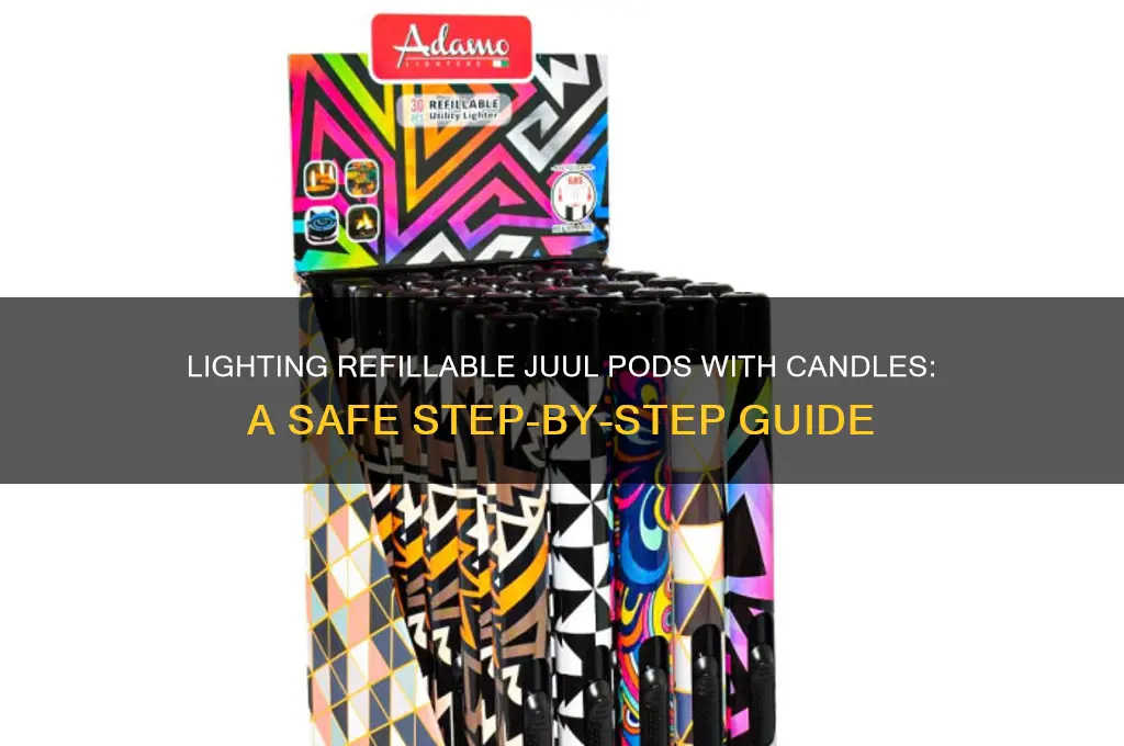 how to light a candle refillable juul pods
