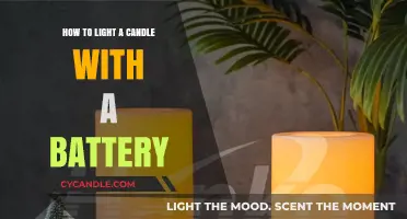 Creative Spark: Lighting a Candle with a Battery Safely