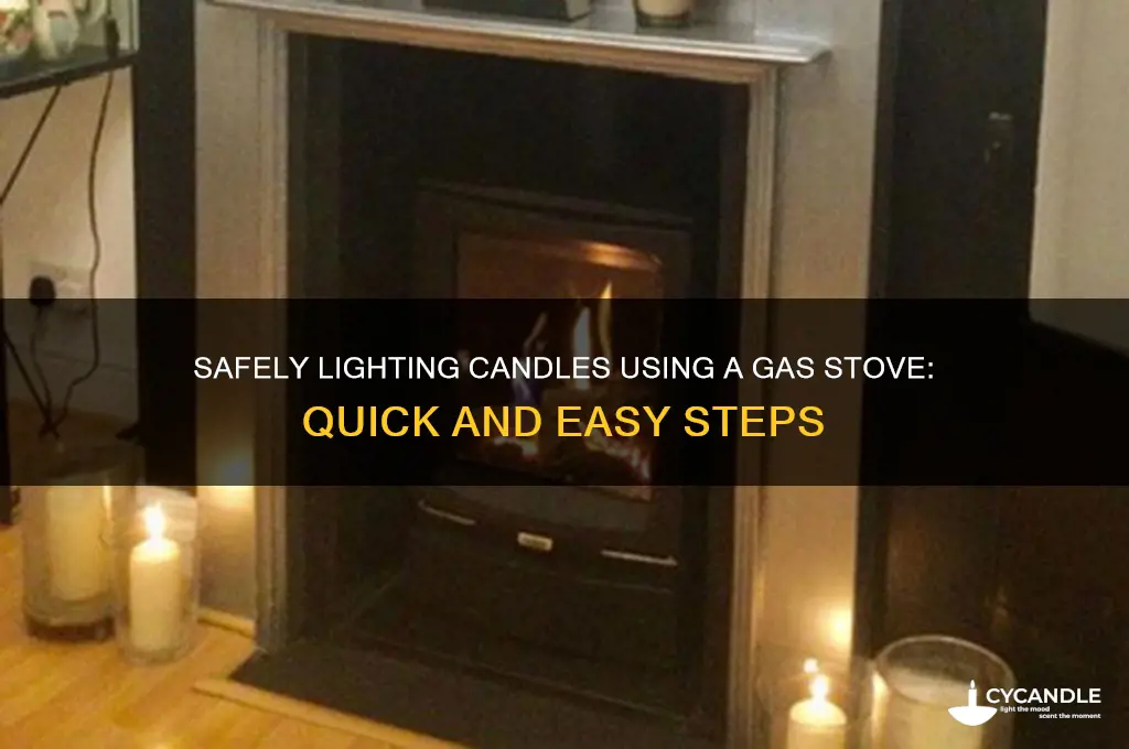 how to light a candle with a gas stove