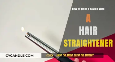 Creative Candle Lighting: Using a Hair Straightener as a Unique Tool