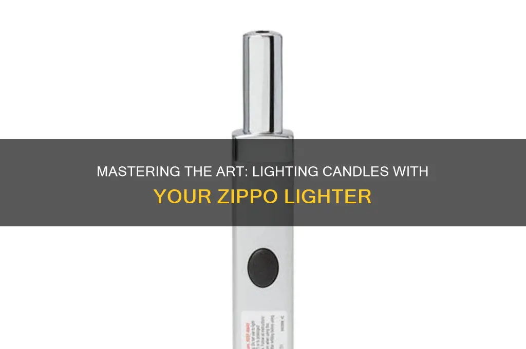 how to light a candle with a zippo