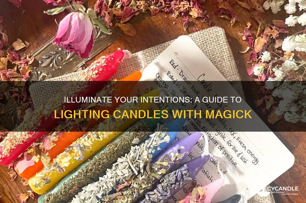 how to light a candle with magick
