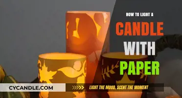 Creative Candle Lighting: Easy Paper Method for Instant Flame