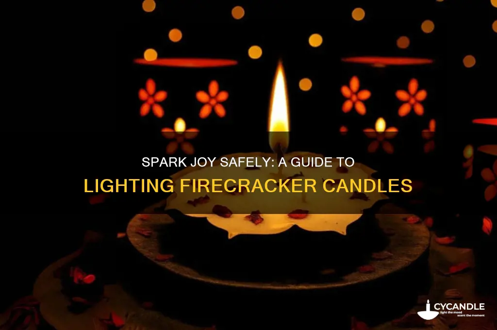 how to light a firecracker candle