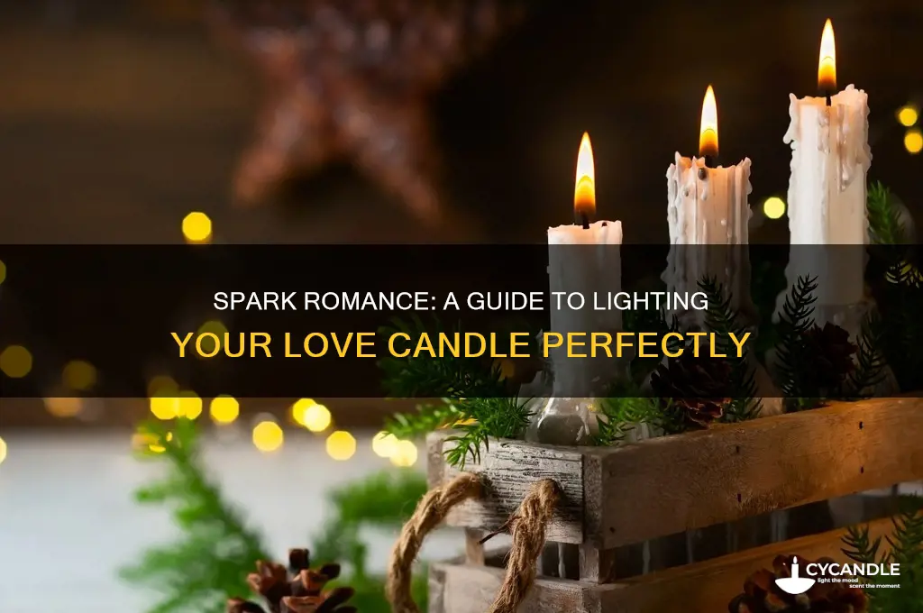 how to light a love candle