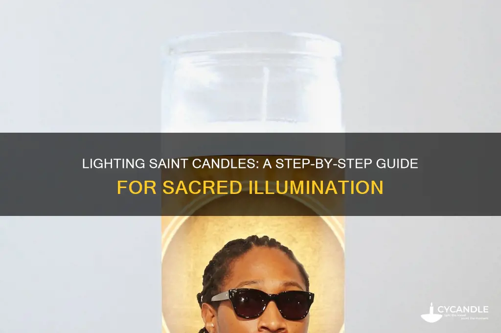 how to light a saint candle