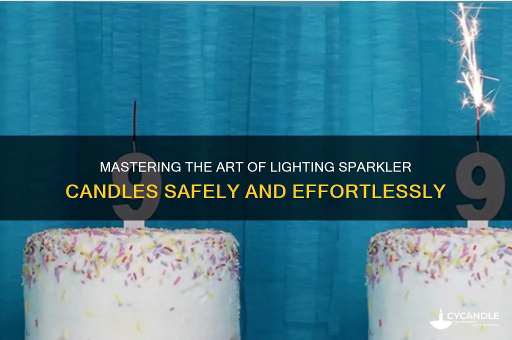 how to light a sparkler candle