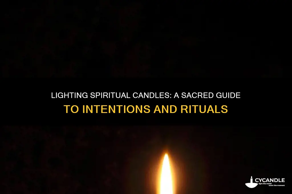 how to light a spiritual candle