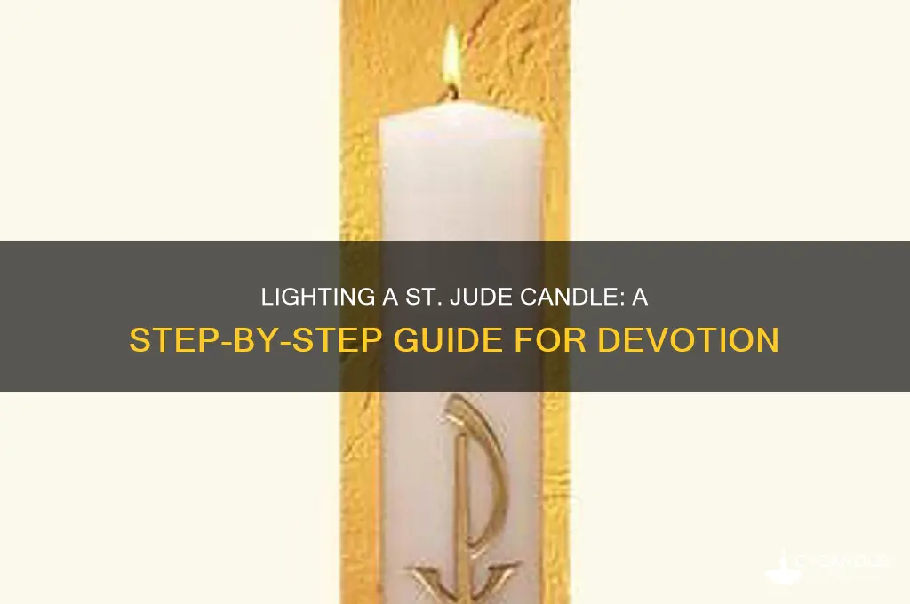 how to light a st jude candle