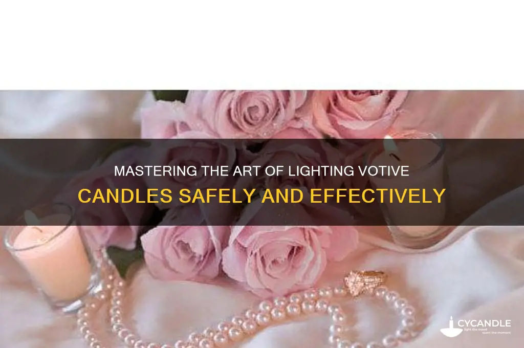 how to light a votive candle